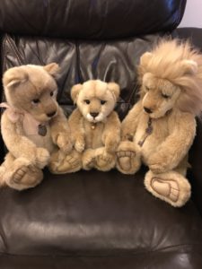 Charlie Bear Three Lions