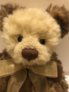Charlie Bear Curiosity Cupboard Evie face