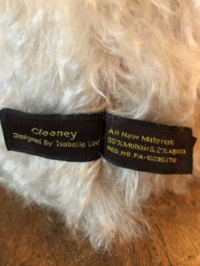 Charlie Bear Clooney tags