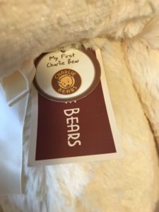 Charlie Bear custard Yellow