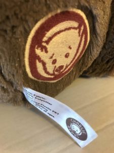 Charlie First Bear, Chocolate Brown tags2