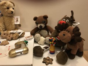 Bear, Meg Bear, Reindeer & Argy Xmas