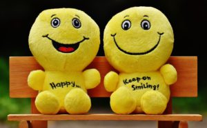 Smilies on the bench 